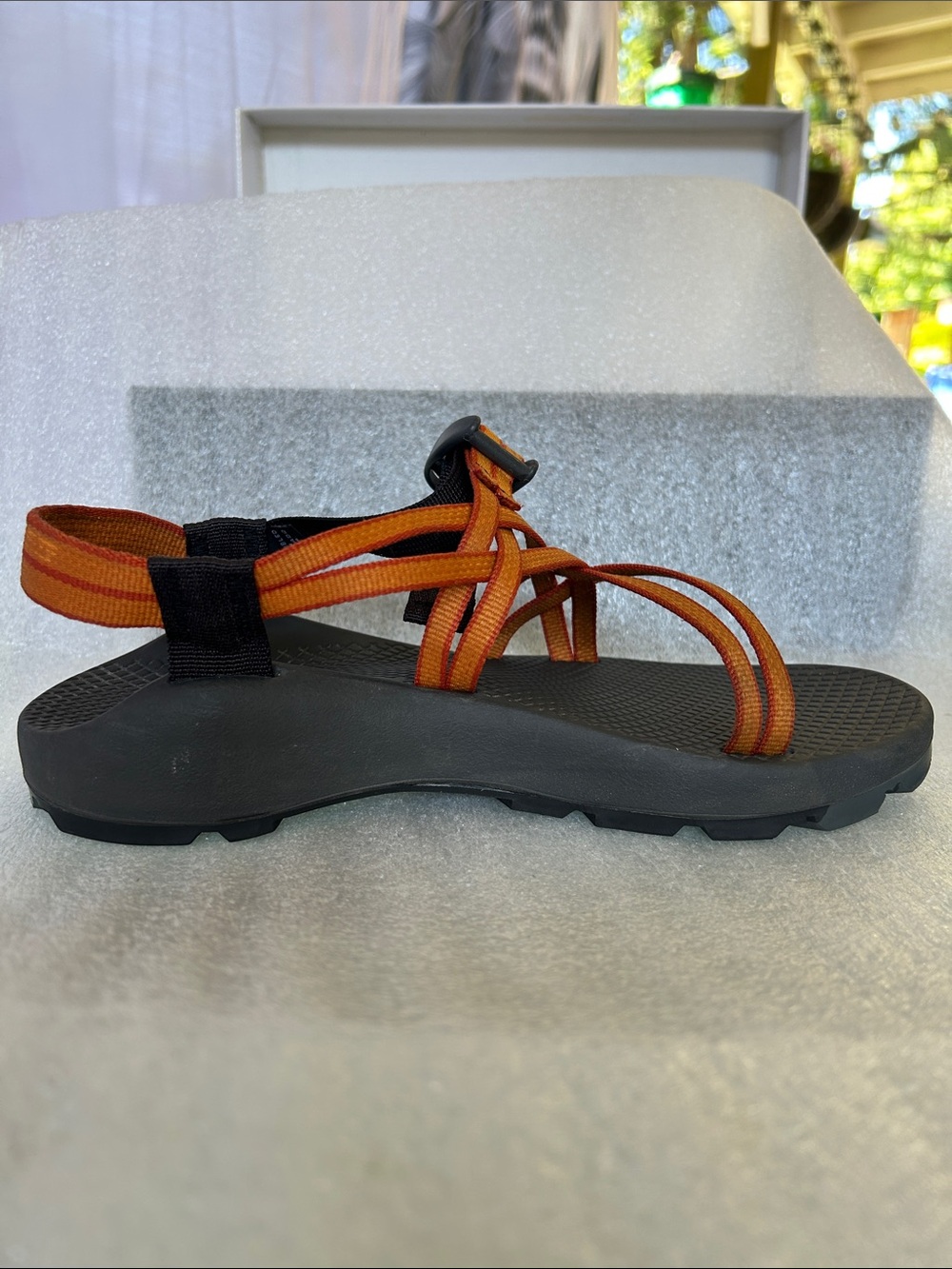 Chaco Orange and Black Z Sandals - Picture 4 of 8